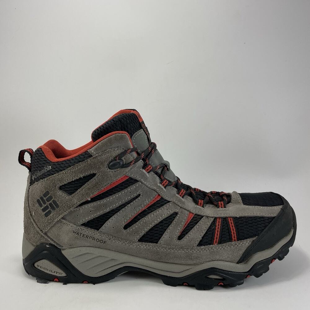 Columbia Charter Oak Mid Waterproof Hiking Shoes Men's Size 11 Omni-Grip Gray